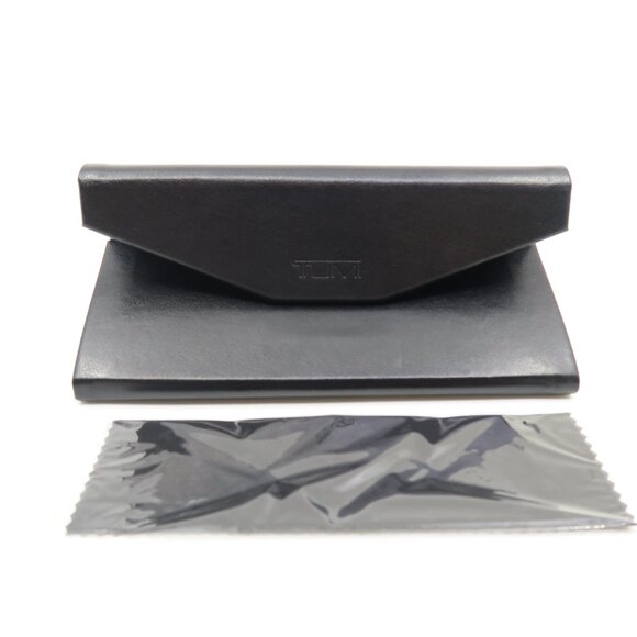 Tumi VTU025 02AN 50mm Matte Black-Grey Carbon Fiber/Silver Metal New Eyeglasses. - Picture 7 of 7